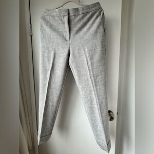 Ann Taylor dove gray wool tapered ankle pant size 8